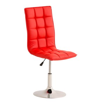 Clp Silla De Comedor Peking Simil Cuero Rojo 56x43x90 Cm