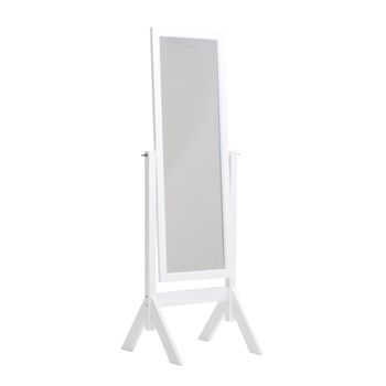 Clp Espejo De Pie Elvis Madera Blanco 50x58x153 Cm