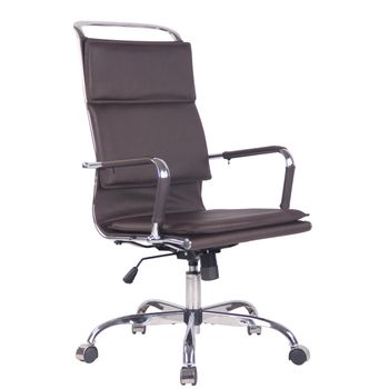 Clp Silla De Oficina Bedford Simil Cuero Café 63x58x Cm