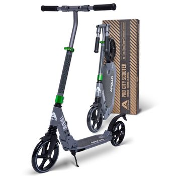 High End City Scooter Tornado - Gris/verde