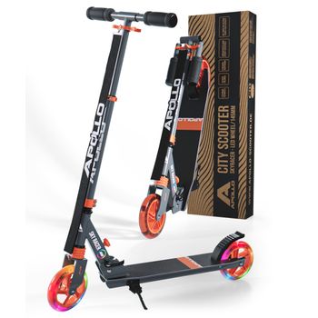 Skyracer Scooter Patinete Niño Con Ruedas Led 145 Mm - Naranja