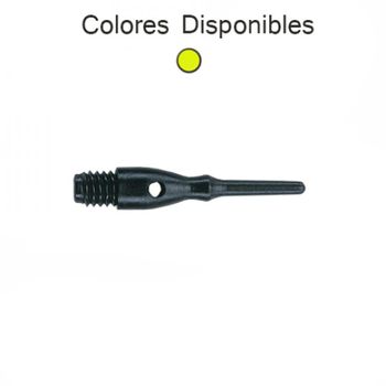 Puntas Unicorn Darts Contour Amarilla Neón 2ba 22mm 1000unit 40012