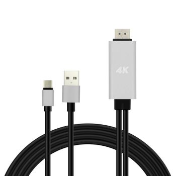 Equip 133417 Adaptador De Cable De Vídeo 3 M Usb Tipo C Hdmi Tipo A  (estándar) Gris, Negro con Ofertas en Carrefour