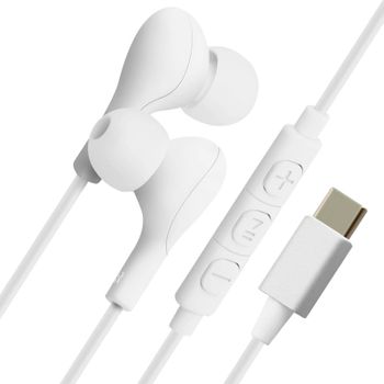 Auriculares Usb-c Intrauditivos Con Control Remoto Magnético De 4smarts Blancos