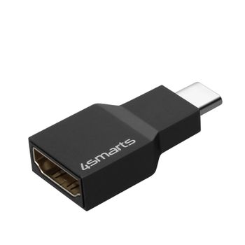 Adaptador De Vídeo Usb-c Macho A Hdmi Hembra 4k De 4smarts Modelo Picco - Negro