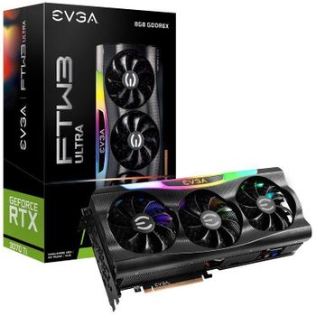 Tarjeta Gráfica Evga Geforce Rtx 3070 Ti Ftw3 Ultra Gaming/ 8gb Gddr6x/ Lhr