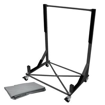 Soporte Xxl De Hardtop - 4 Ruedas Bloqueables Negro Ecd Germany