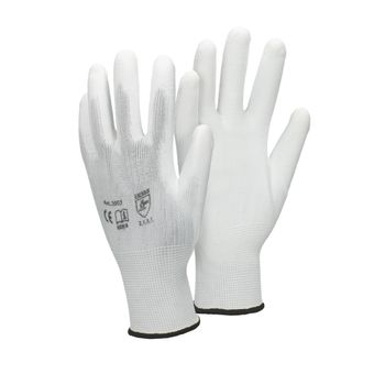 48x Par Guantes De Trabajo Antideslizante Blanco Ecd Germany