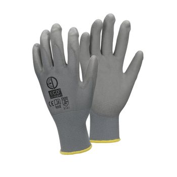 24x Par Guantes De Trabajo Con Revestimiento Gris Ecd Germany