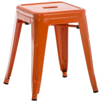 Clp Taburete En Metal Armin Naranja 40x40x46 Cm