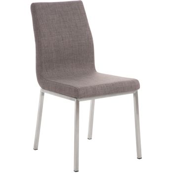 Clp Silla De Comedor Colmar En Tela Gris 50x40x88 Cm