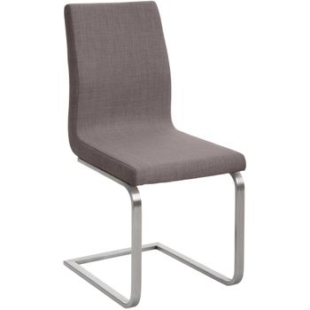 Clp Silla De Comedor Belfort En Tela Gris 50x40x90 Cm