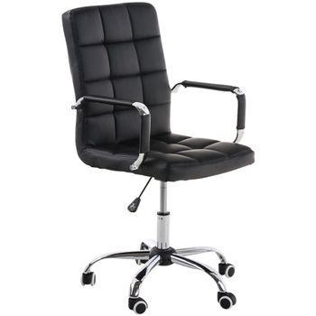 Clp Silla De Oficina Deli V2 Simil Cuero Negro 59x54x92 Cm