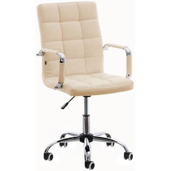 Clp Silla De Oficina Deli V2 Simil Cuero Crema 59x54x92 Cm