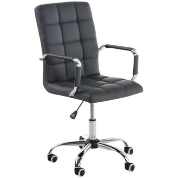 Clp Silla De Oficina Deli V2 Simil Cuero Gris 59x54x92 Cm