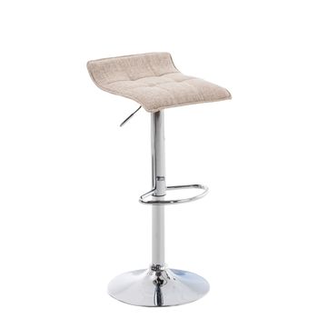 Clp Taburete De Bar Madison Tela Crema 38x38x65 Cm