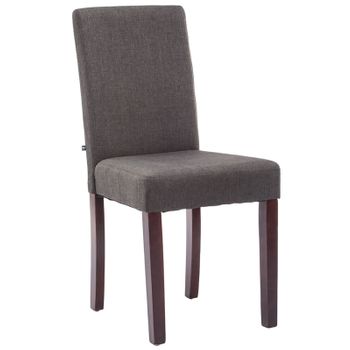 Clp Silla De Comedor Ina En Tela Gris Oscuro 47x41x91 Cm