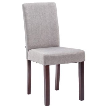 Clp Silla De Comedor Ina En Tela Gris Claro 47x41x91 Cm