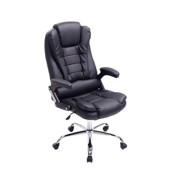 Clp Silla De Oficina Thor Simil Cuero Negro 78x69.5x Cm