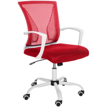 Clp Silla De Oficina Tracy Microfibra Rojo 56.5x59x94 Cm