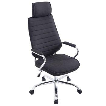 Clp Silla De Oficina Rako En Tela Negro 67x60x Cm