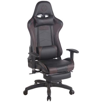 Clp Silla Gaming Turbo Simil Cuero Negro/marrón 58x67x Cm