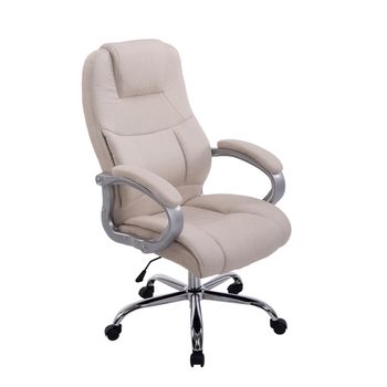 Clp Silla De Oficina Xxl Apoll En Tela Crema 70x66x Cm