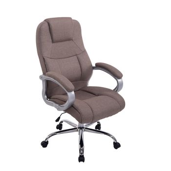 Clp Silla De Oficina Xxl Apoll En Tela Gris Topo 70x66x Cm