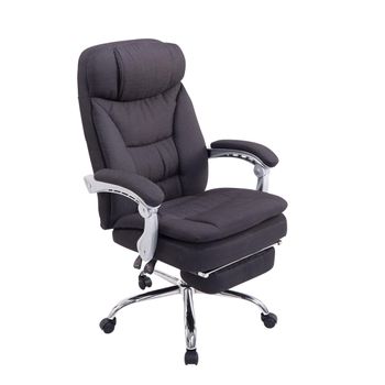 Clp Silla De Oficina Xl Troy Tapizada En Tela Negro 67x67x Cm