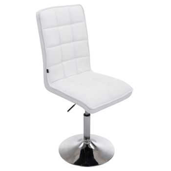 Clp Silla De Comedor Peking V2 Simil Cuero Blanco 59x43x90 Cm