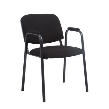 Clp Silla De Confidente Ken Pro En Tela Negro 55x53x79 Cm