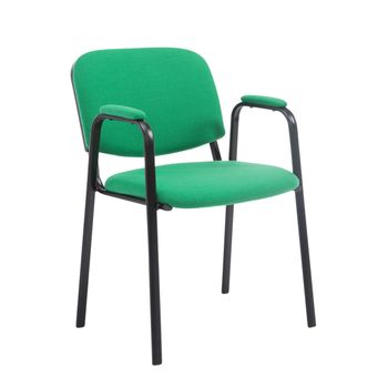 Clp Silla De Confidente Ken Pro En Tela Verde 55x53x79 Cm