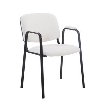 Clp Silla Confidente Ken Pro Simil Cuero Blanco 55x53x79 Cm