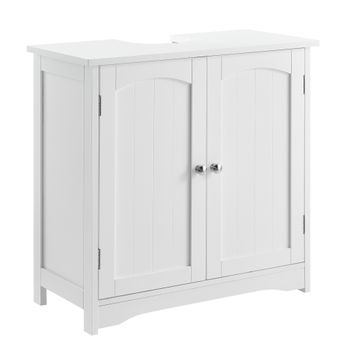 [en.casa] Mueble Para Debajo De Lavabo – 60x60x30cm – Blanco