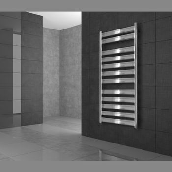 ECD Germany Radiador Toallero Eléctrico de Baño 750 x 1500 mm 900W Blanco