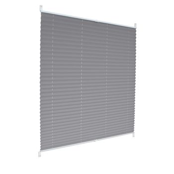 Cortina Plisada Para Ventanas Sistema 55 X 100 Cm Gris Ecd Germany