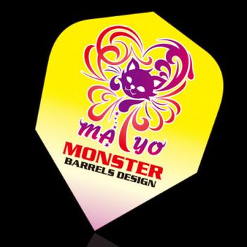 Monster Darts Flights Standard Mayo Yellow Cat Mf-my-001