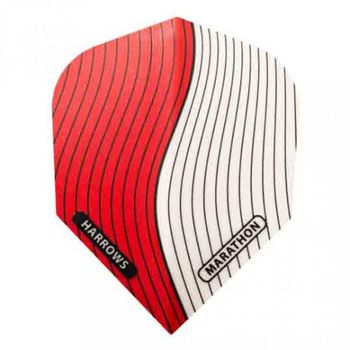 Plumas Harrows Marathon Estandar Rojo Blanco 1504