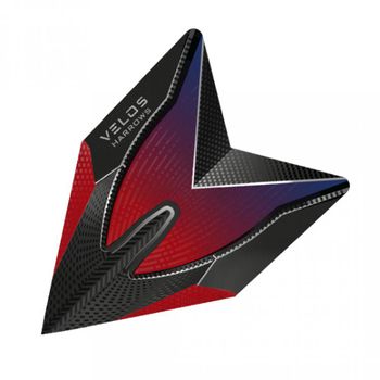 Harrows Darts Flights Velos Red Black 1015