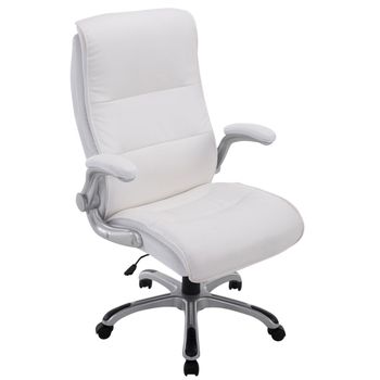 Clp Silla De Oficina Villach Xxl Simil Cuero Blanco 76x74x Cm