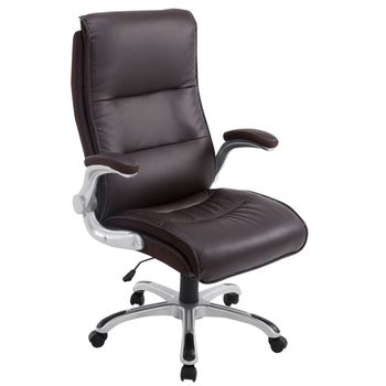 Clp Silla De Oficina Villach Xxl Simil Cuero Marrón 76x74x Cm