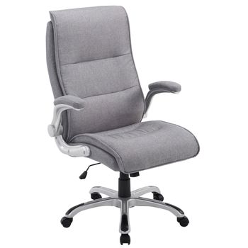 Clp Silla De Oficina Villach Xxl En Tela Gris Claro 76x74x Cm