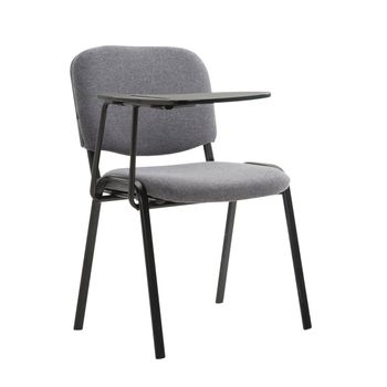 Clp Silla Conferencia Ken Con Mesa Plegable & En Tela Gris 71x53x81 Cm