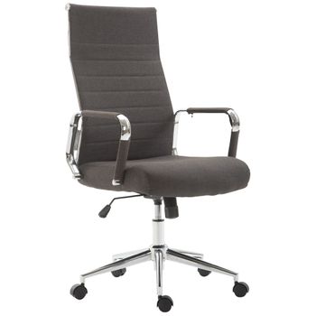 Clp Silla De Oficina Kolumbus En Tela Gris Oscuro 66x58x105 Cm