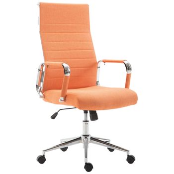 Clp Silla De Oficina Kolumbus En Tela Naranja 66x58x105 Cm