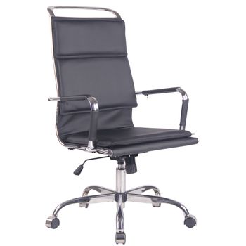 Clp Silla De Oficina Bedford Simil Cuero Negro 63x58x Cm