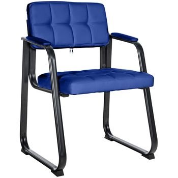 Clp Silla Para Visitas Canada B Simil Cuero Azul 58x59x84 Cm