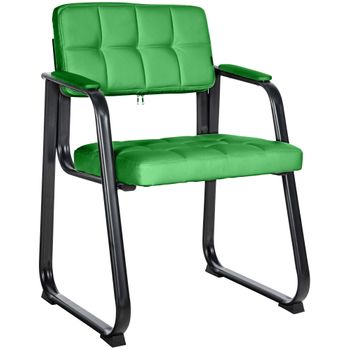 Clp Silla Para Visitas Canada B Simil Cuero Verde 58x59x84 Cm