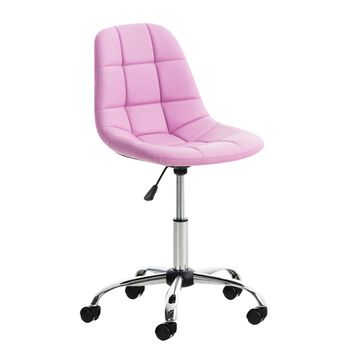 Silla De Escritorio Ergonomica Con Ruedas Y Reposabrazos 60x58x100cm - Rosa  con Ofertas en Carrefour