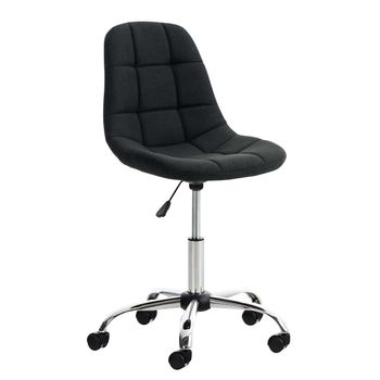 Clp Silla De Escritorio Emil En Tela Negro 55x55x Cm